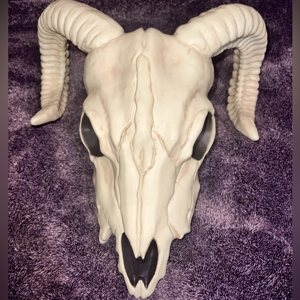 Goat skull wall decoration
